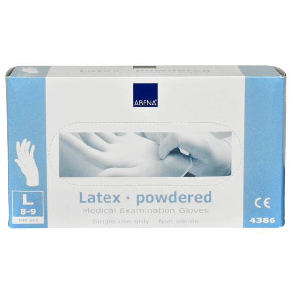 Γάντια Latex Classic, με πούδρα, Large 100 τμχ
